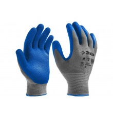 Противоскользящие перчатки ЗУБР Рельефные, размер XL 11274-XL_z01