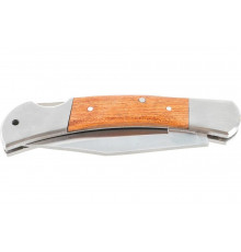 Складной нож STAYER с деревянными вставками большой 47620-2_z01