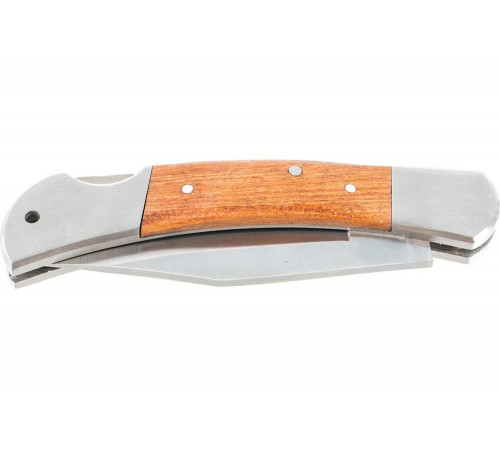 STAYER 97 мм, 3 мм, ручка с деревянными вставками, складной нож 47620-2_z01
