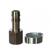 Переходник 1/4"F - елочка (10 мм; обжимное кольцо 15Х18 мм) FUBAG 180252