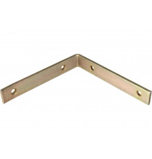 Мебельный уголок ЗУБР узкий УМ-4.0 125х125х20 х 4мм желтый цинк 31031-125