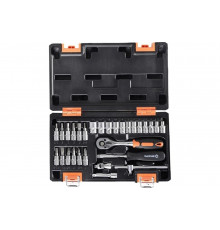 Набор инструментов 1/4 дюйма, CrV, пластиковый кейс 29 предмета Вихрь 73/6/7/1