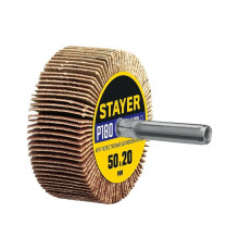 Круг шлифовальный лепестковый на шпильке STAYER P180, 50x20 мм 36607-180