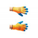 ЗУБР S-M, 10 класс, с рельефным латексным покрытием, сигнальный цвет, перчатки утепленные акриловые УРАЛ 11465-S Профессионал