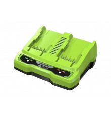 Быстрое зарядное устройство для 2-х аккумуляторов 40V GreenWorks 2938807