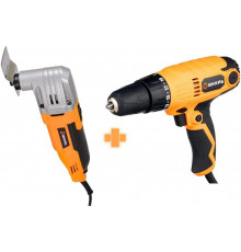 Набор инструментов Вихрь: многофункциональный инструмент-реноватор МФИ-400 + сетевой шуруповерт СШ-550/1 902/17