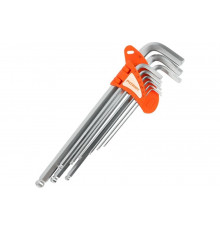 Набор ключей PATRIOT SKH-9EL, шестигранные с шаром, экстра длинные, 1,5-10мм, CRV, 9 шт 350002006