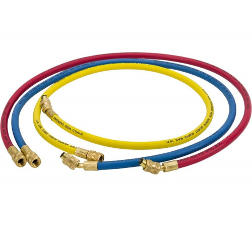 Шланг заправочный для фреона 1/4"SAE х1/4"SAE, 0,9 м МАСТАК 105-61010