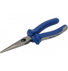 Удлинённые тонкие прямые плоскогубцы (200 мм, держатель) МАСТАК 030-10200H