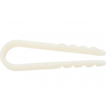 Дюбель-хомут для круглого кабеля Зубр ДХ-К, 11 - 18 мм, 100 шт, нейлоновый 30911-18