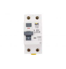 Выключатель дифференциального тока IEK ARMAT R10N 2P 40А 30мА тип AC AR-R10N-2-040C030