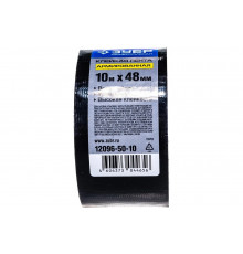 Армированная влагостойкая клейкая лента, цвет черный, 48мм х 10м Зубр 12096-50-10