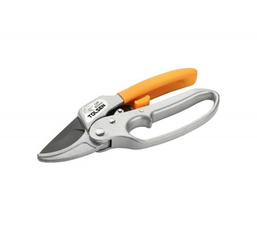 Секатор TOLSEN с фибергласовой рукояткой алюминиевый, 200 мм 31023