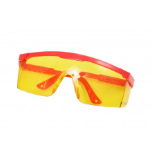 Защитные очки открытого типа ЗУБР Спектр 5, желтые, регулируемые по длине дужки 110329