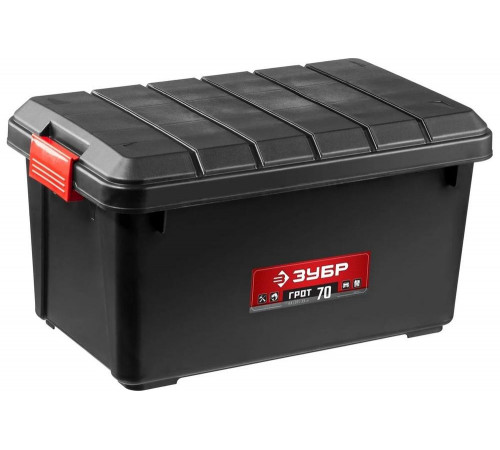 ЗУБР 610 x 370 x 330 мм (24"), пластиковый, ящик для инструментов ГРОТ-70 38184-24_z01