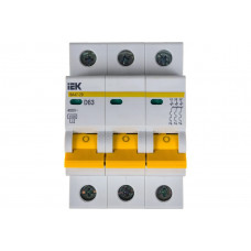 Автоматический модульный выключатель IEK ВА 47-29 3п, D, 63А, 4.5кА, ИЭК MVA20-3-063-D
