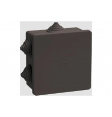 Распаячная коробка IEK км41235 85x85x40мм ip44 6 вв. черная UKO21-085-085-040-K02-44