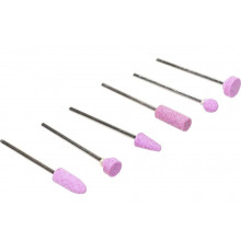 Набор шлифовальных абразивных насадок STAYER с оправкой оксид алюминия 6 шт. 29920-H6