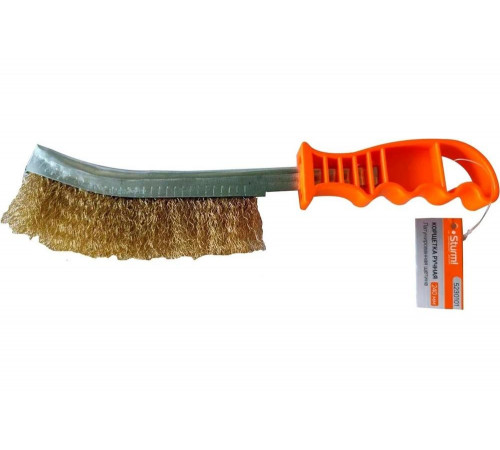 Ручная кордщетка Sturm 240 мм, латунированная щетина 5230101