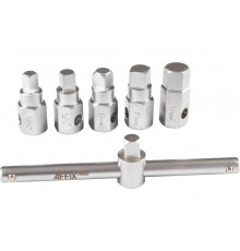 Набор насадок для пробок слива масла AFFIX кейс, 12 предметов AF10348012C