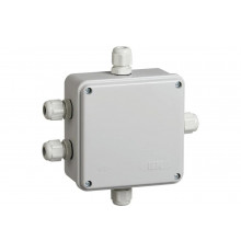 Распаячная коробка IEK км41330 о/п 100x100x50мм pg9 ip55 серая UKO10-100-100-050-K51-55