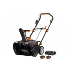 Аккумуляторный бесщеточный снегоуборщик WORX 2х4.0 А*ч, двойное ЗУ WG471E