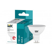 Светодиодная лампа IEK ECO MR16 софит 7Вт 230В 4000К GU5.3 LLE-MR16-7-230-40-GU5