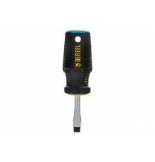 Отвертка Denzel SL6x38 мм, S2, трехкомпонентная рукоятка 122017