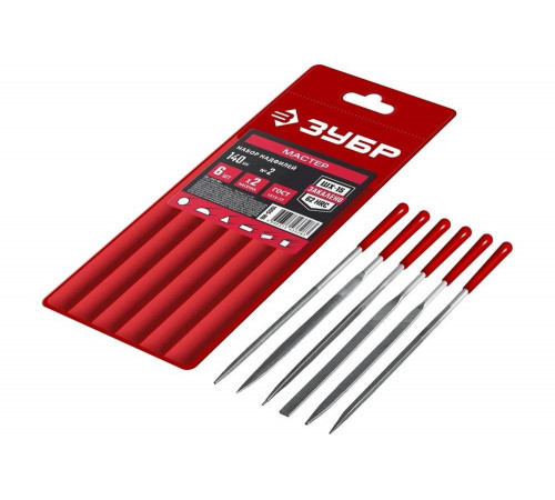 Набор надфилей ЗУБР в чехле 6 шт. 140 мм 1605-H6