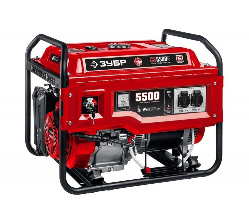 ЗУБР  5500 Вт, бензиновый генератор с электростартером (СБ-5500Е)