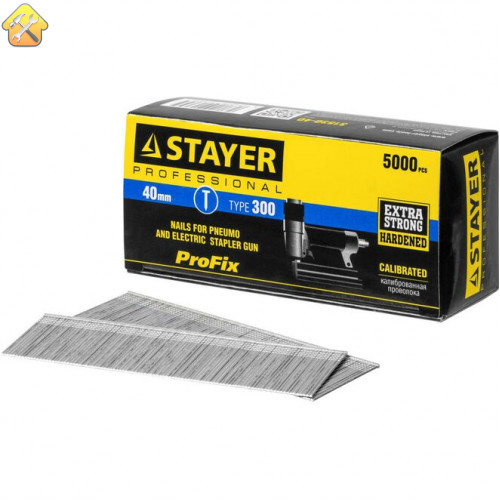 STAYER гвозди тип 300, 40 мм, гвозди особотвердые 31530-40 Professional