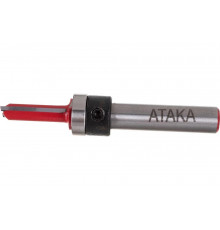 Фреза пазовая прямая с подшипником (6.35х8х19 мм) Атака 8141520