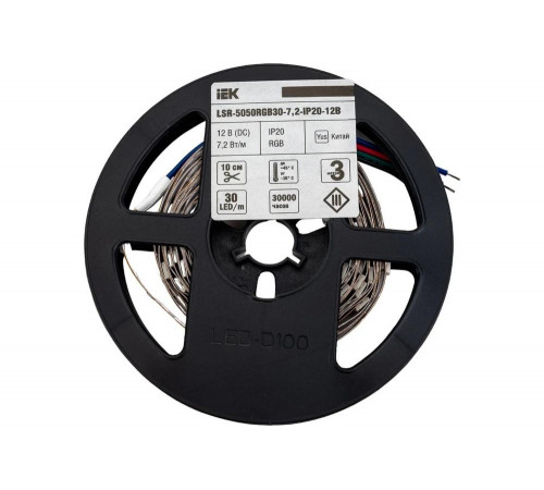 IEK LSR-5050RGB30-7: яркая светодиодная лента для впечатляющих эффектов