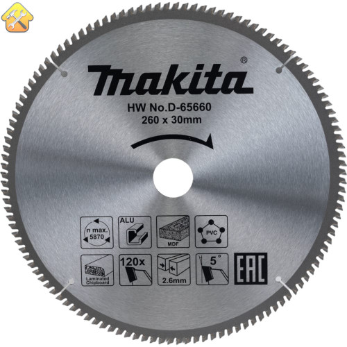 Универсальный пильный диск Makita D-65660 199175