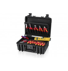 Инструментальный чемодан для электрики Knipex, Robust23 Start Electric, 24 предмета, KN-002134HLS2