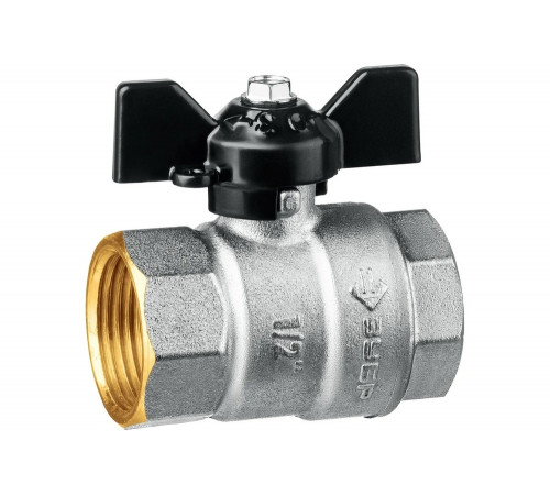 ЗУБР d=1/2" кран шаровой полнопроходной, бабочка, "мама-мама" 51323-1/2