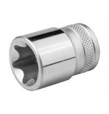 Торцовая головка "INDUSTRIE QUALITAT" хромосатинированная (внутренний TORX, 1/2", Е24) Kraftool 27810-24_z01