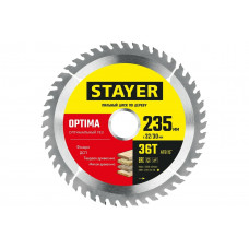 Диск пильный по дереву STAYER Optima 235x32/30 мм, 36Т 3681-235-32-36_z01