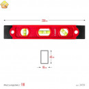 ЗУБР ТОРПЕДО 230 мм, компактный  магнитный уровень (3459)
