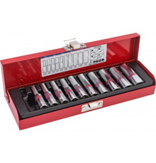 Набор глубоких торцевых головок (1/4", шестигранные, 5/32"-1/2", 10 предметов) KING TONY 2510SR