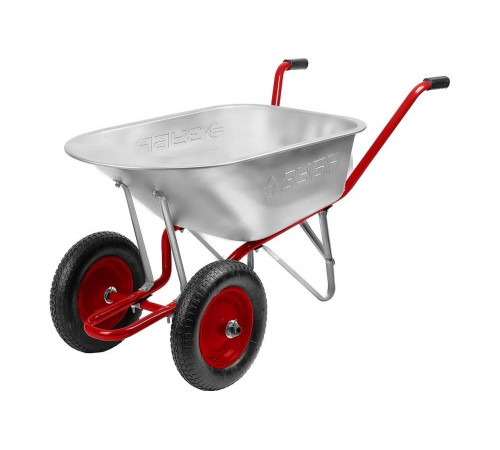 ЗУБР 90 л, 180 кг, тачка садово-строительная двухколесная Т-21 39952