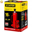 STAYER 16 т, 230-460 мм, домкрат бутылочный гидравлический RED FORCE 43160-16_z01 Professional