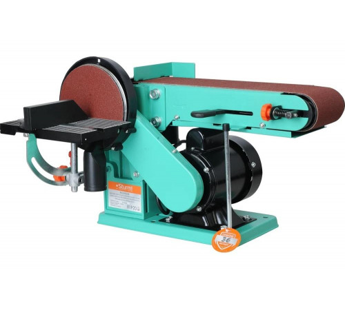 Точильный дисково-ленточный станок Sturm 150 мм, 100х914, 550 Вт BG6055DB