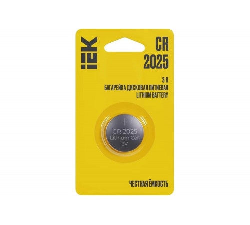 Дисковая литиевая батарейка IEK cr2025 ABT-CR2025-OP-L01
