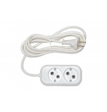Бытовой удлинитель Rucelf 2 гнезда, ПВС, 2х0,75 арт. RU-02-275-02G 00-00005445