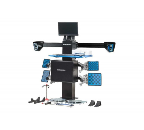 Стенд сход-развал NORDBERG 3D модель, укороченная колонна для ям C802PIT_синий