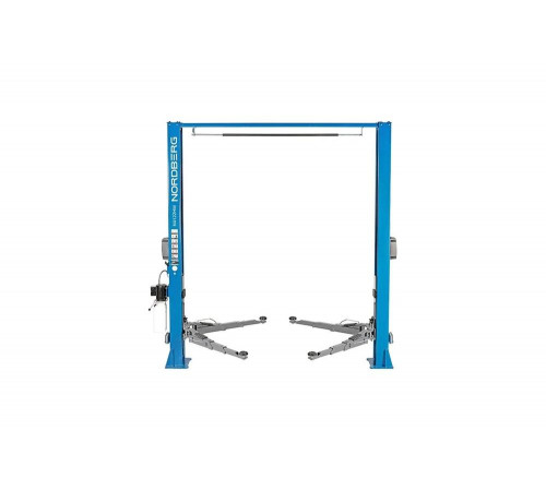 Подъемник 2-стоечный NORDBERG 4 т, с верхней синхронизацией, снятие со стопоров с одной колонны, 380 В, синий N4122HM-4B