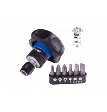 Трещотка вороток KING TONY 1/4, 48 зубцов, дисковый механизм, для вставок P2746