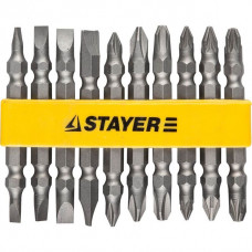 STAYER  10 шт, Набор двусторонних бит (2605-H10_z01)