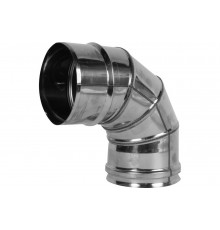 Колено FERRUM 4 сек угол 90гр 430 0 5мм ф 100 мм f2201